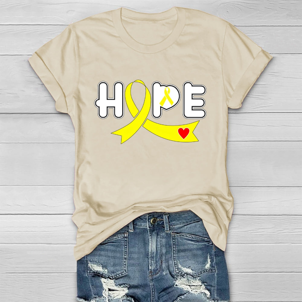 Hope Yellow Ribbon Healthwear T-shirt