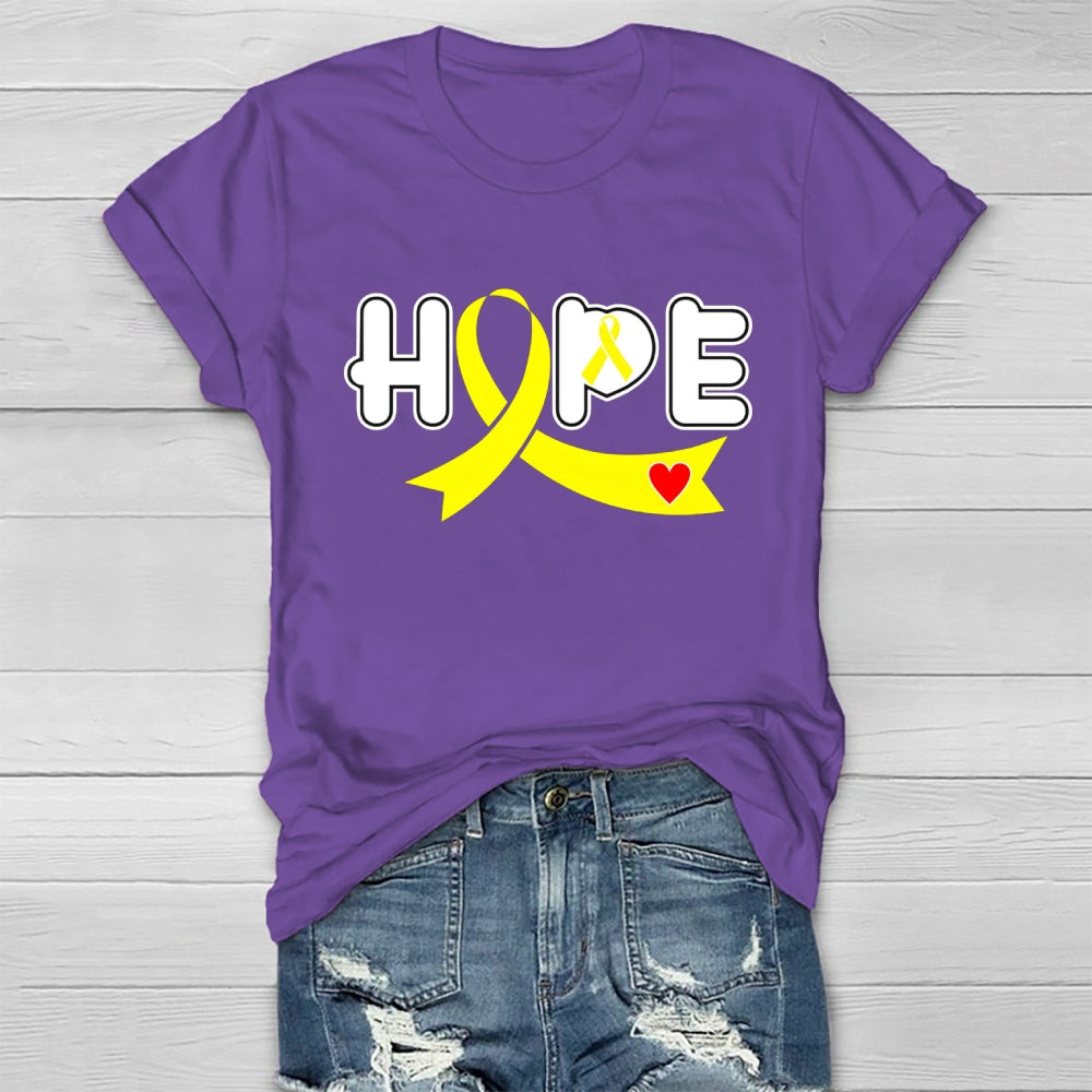 Hope Yellow Ribbon Healthwear T-shirt