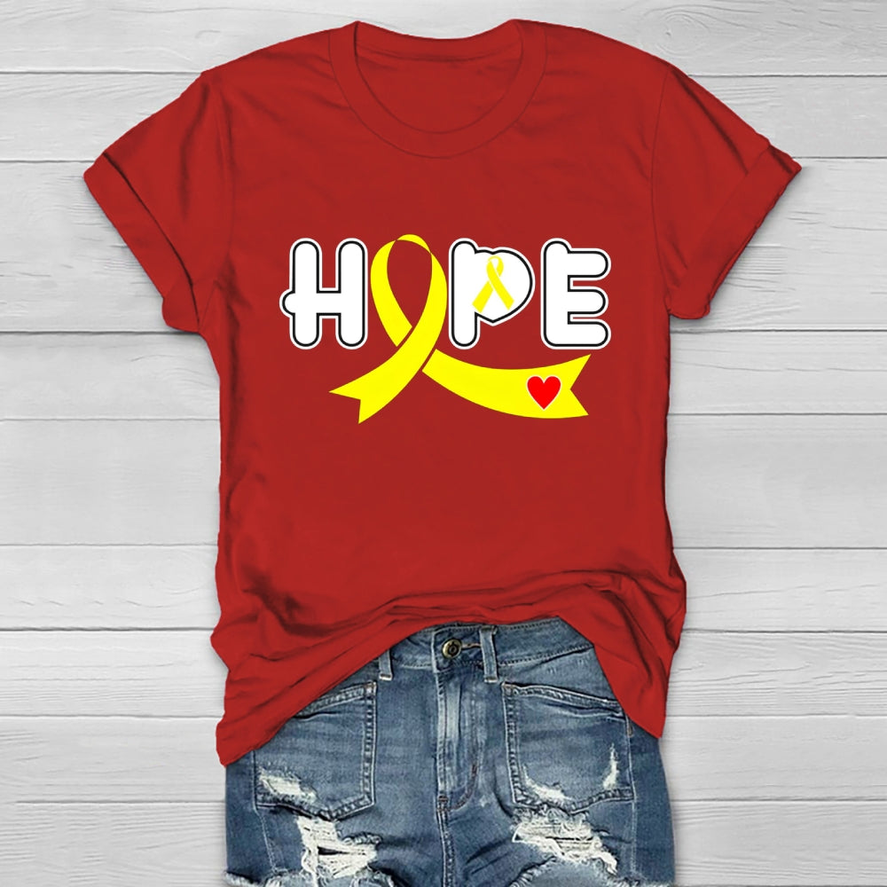 Hope Yellow Ribbon Healthwear T-shirt