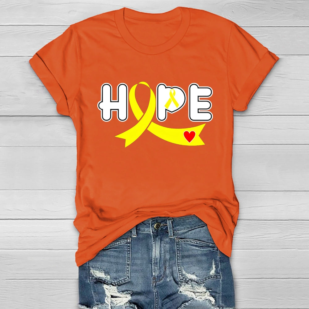 Hope Yellow Ribbon Healthwear T-shirt