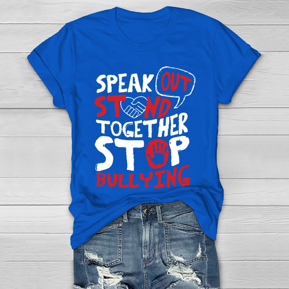 Speak Out Stand Together Stop Bullying Healthwear T-shirt