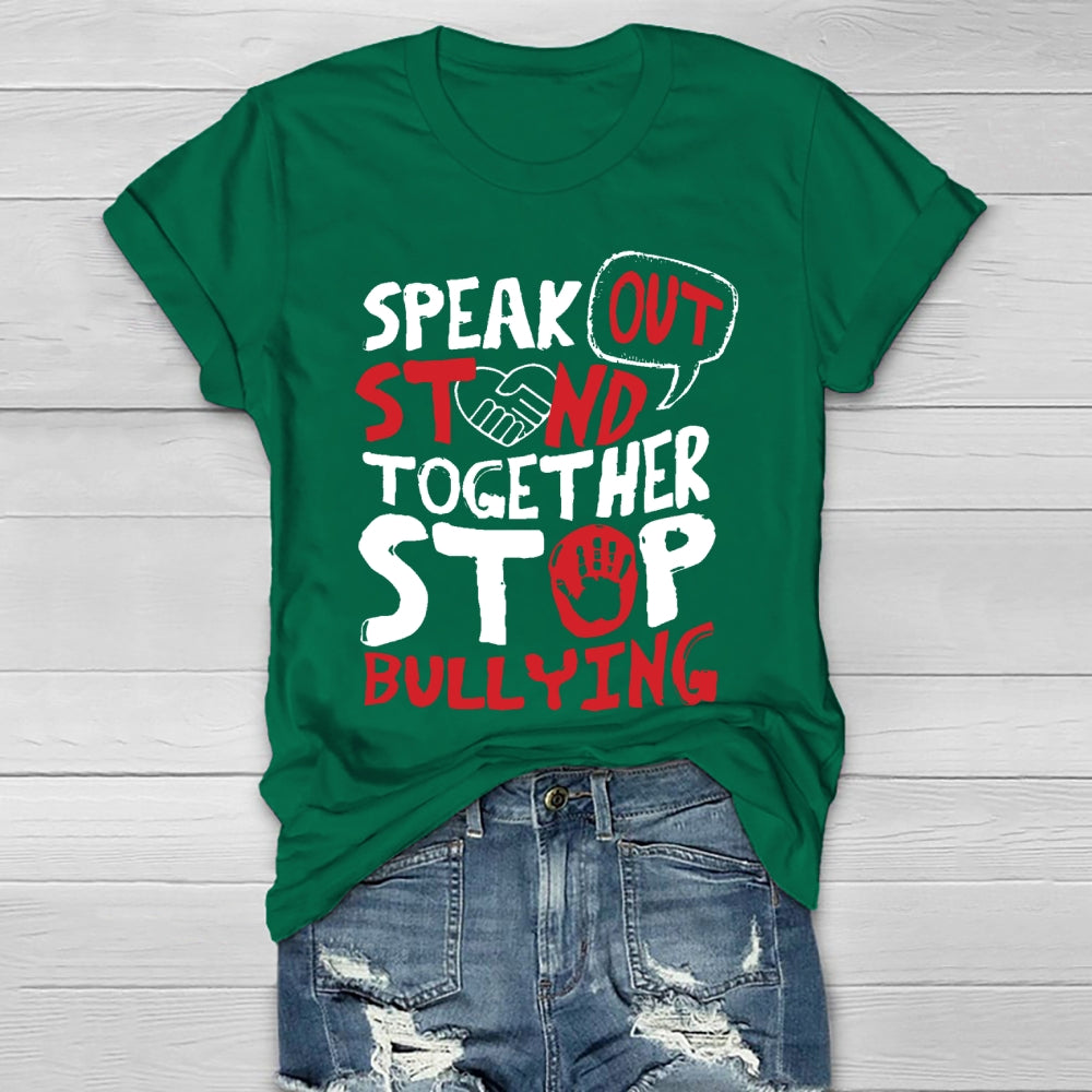 Speak Out Stand Together Stop Bullying Healthwear T-shirt