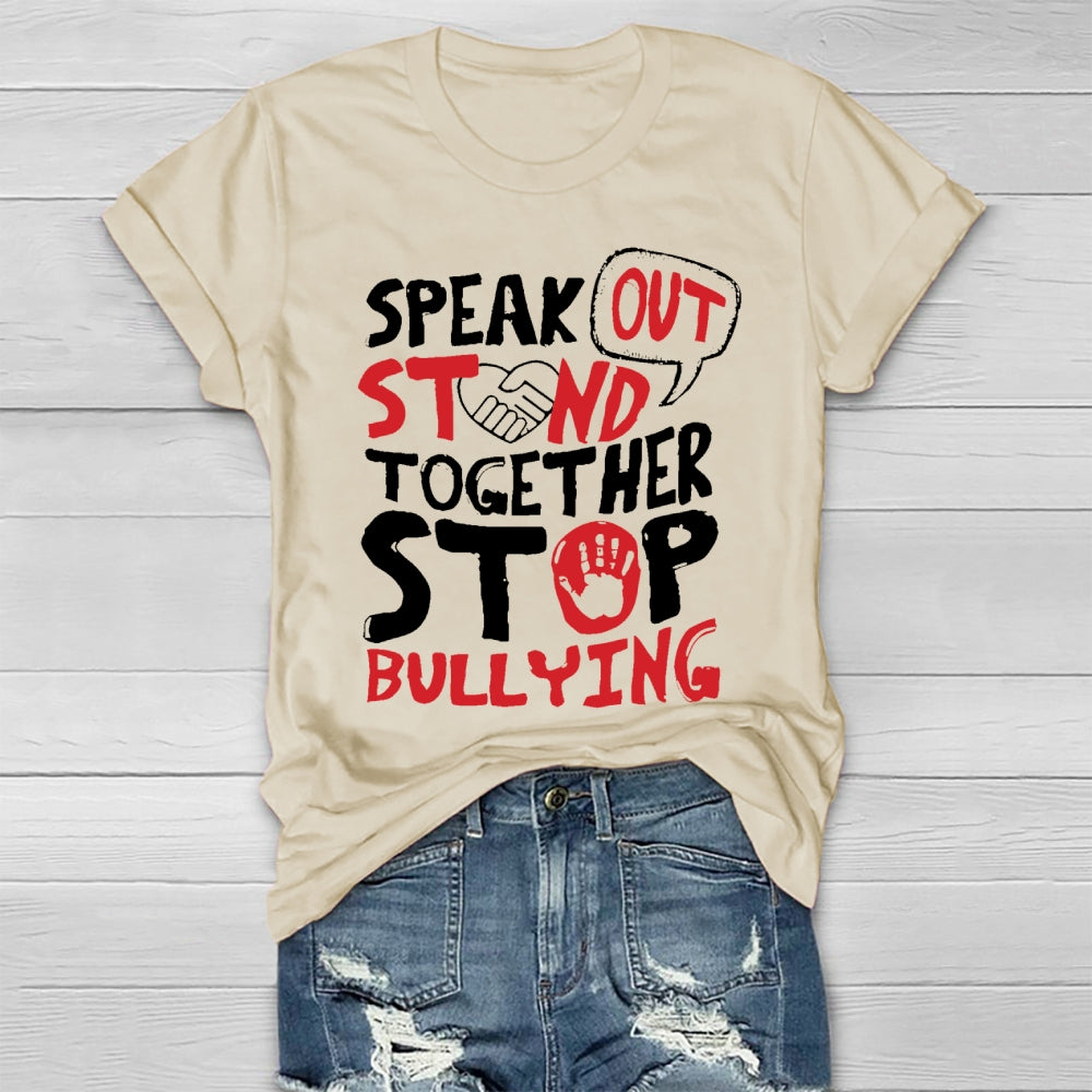 Speak Out Stand Together Stop Bullying Healthwear T-shirt