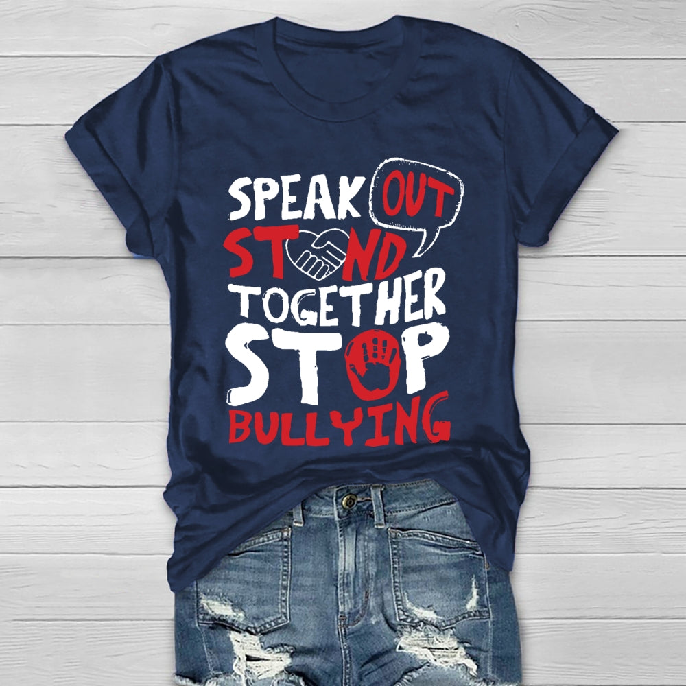 Speak Out Stand Together Stop Bullying Healthwear T-shirt
