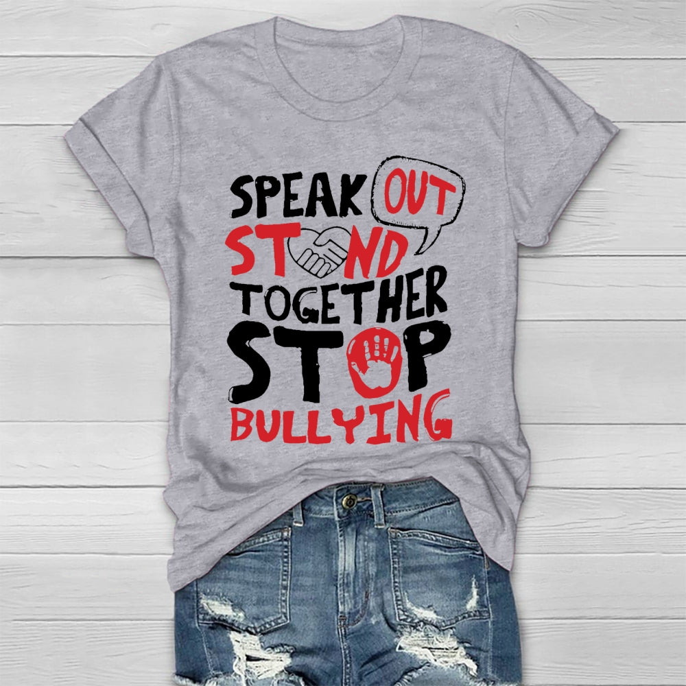 Speak Out Stand Together Stop Bullying Healthwear T-shirt