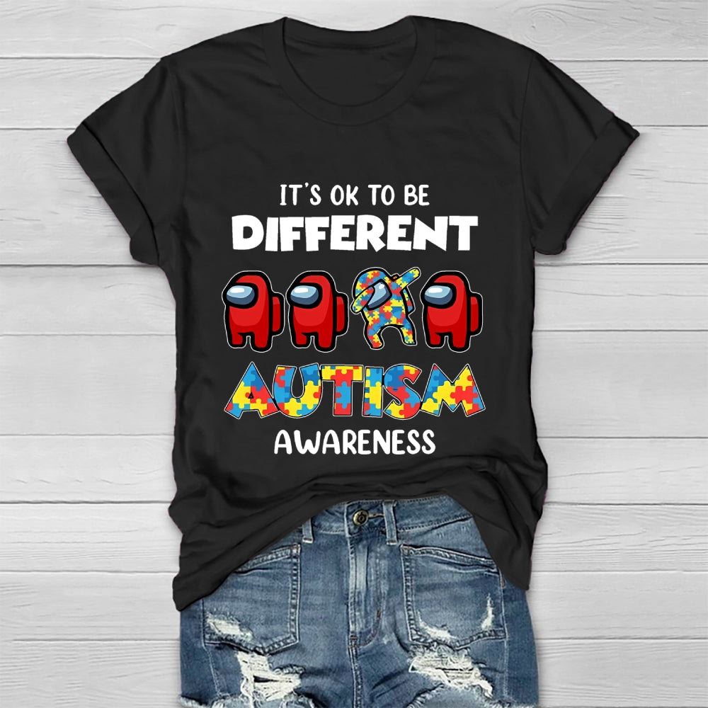 Autism Awareness It's Ok To Be Different  Healthwear T-shirt