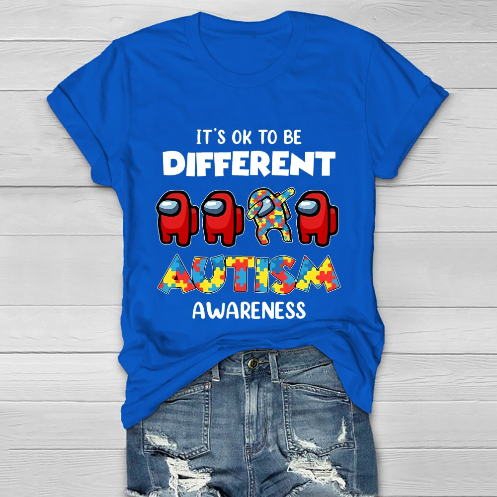 Autism Awareness It's Ok To Be Different  Healthwear T-shirt