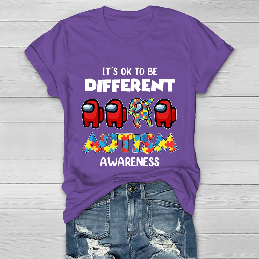Autism Awareness It's Ok To Be Different  Healthwear T-shirt