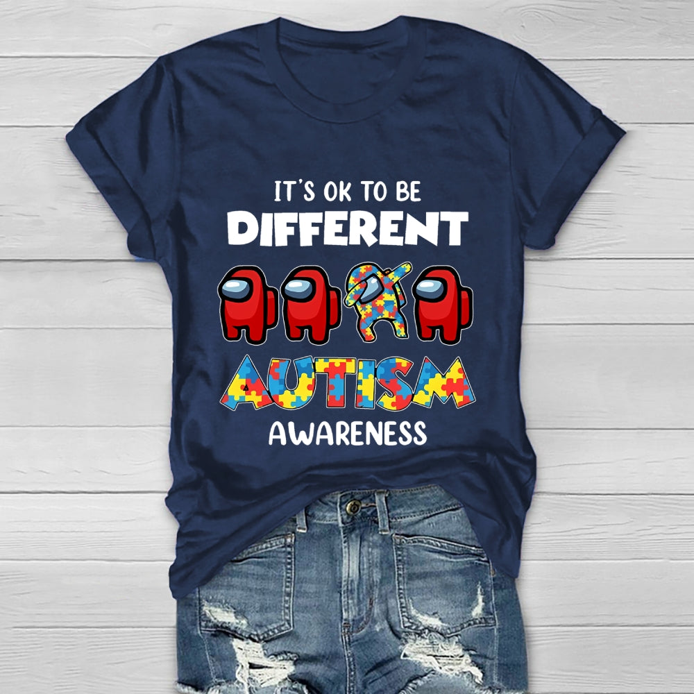 Autism Awareness It's Ok To Be Different  Healthwear T-shirt