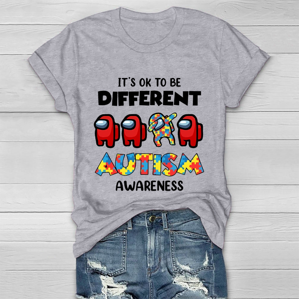 Autism Awareness It's Ok To Be Different  Healthwear T-shirt