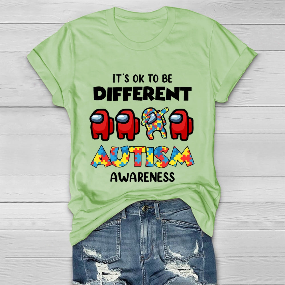 Autism Awareness It's Ok To Be Different  Healthwear T-shirt