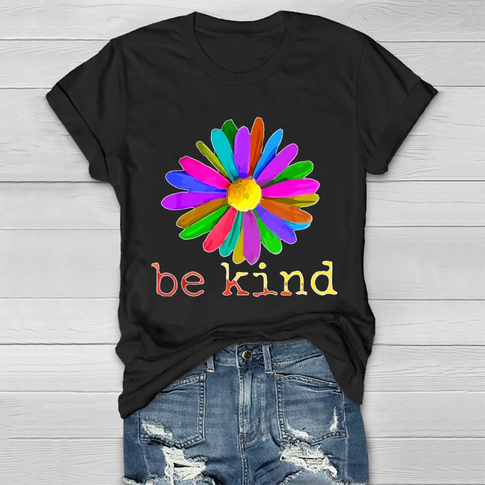 Be Kind Flowers Healthwear T-shirt
