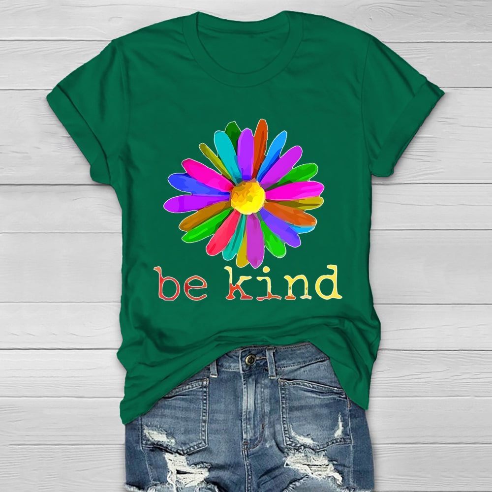 Be Kind Flowers Healthwear T-shirt