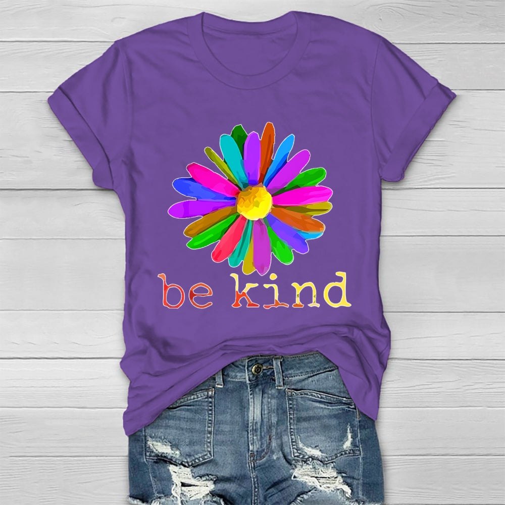 Be Kind Flowers Healthwear T-shirt