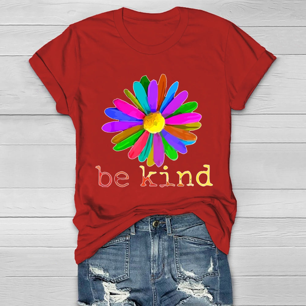 Be Kind Flowers Healthwear T-shirt