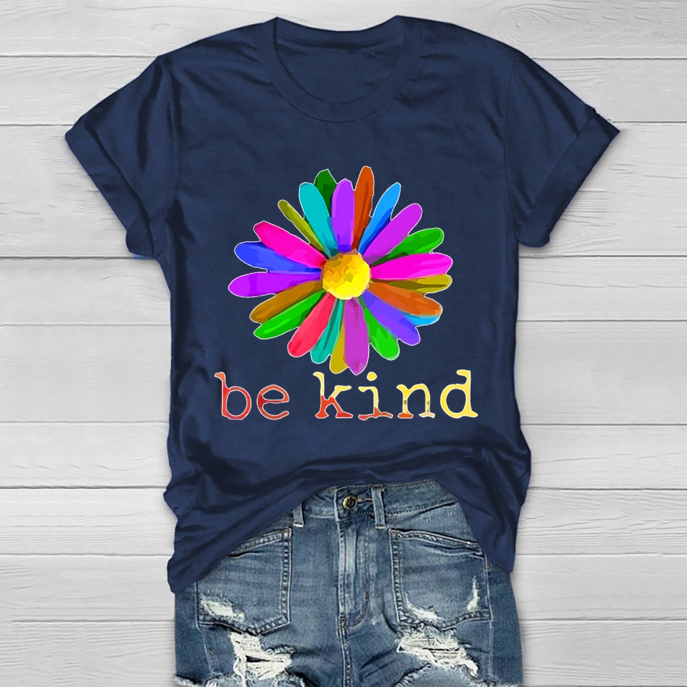Be Kind Flowers Healthwear T-shirt