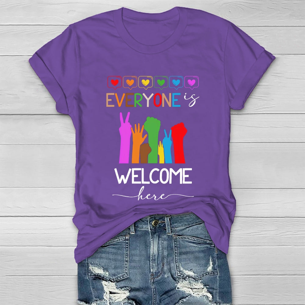 Everyone Is Welcome Here Healthwear T-shirt
