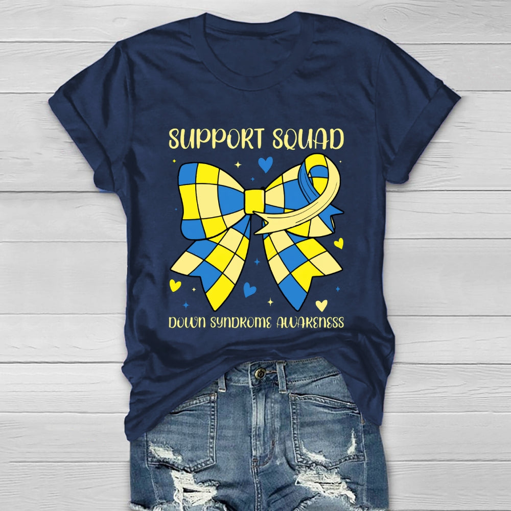 Support Squad Down Syndrome Awareness Healthwear T-shirt