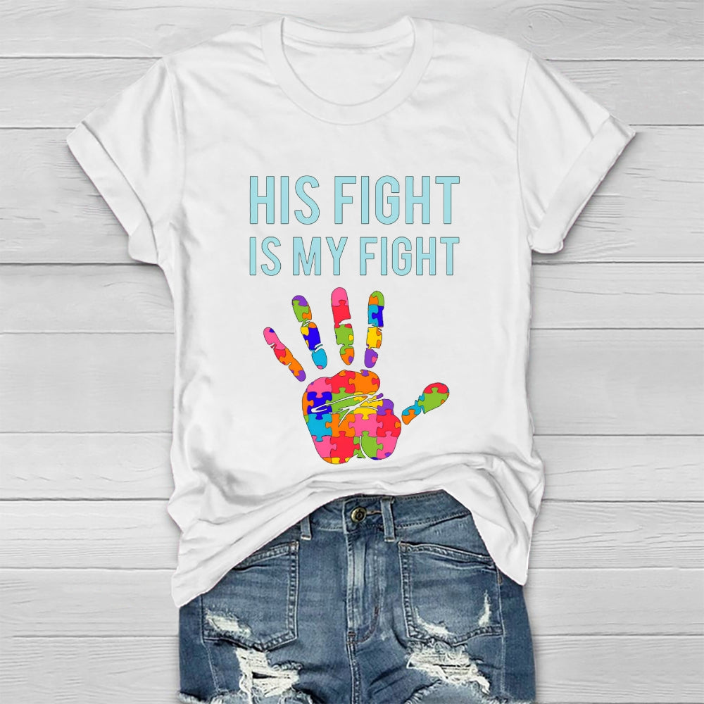 His Fight Is My Fight All Cancer Awareness Healthwear T-shirt