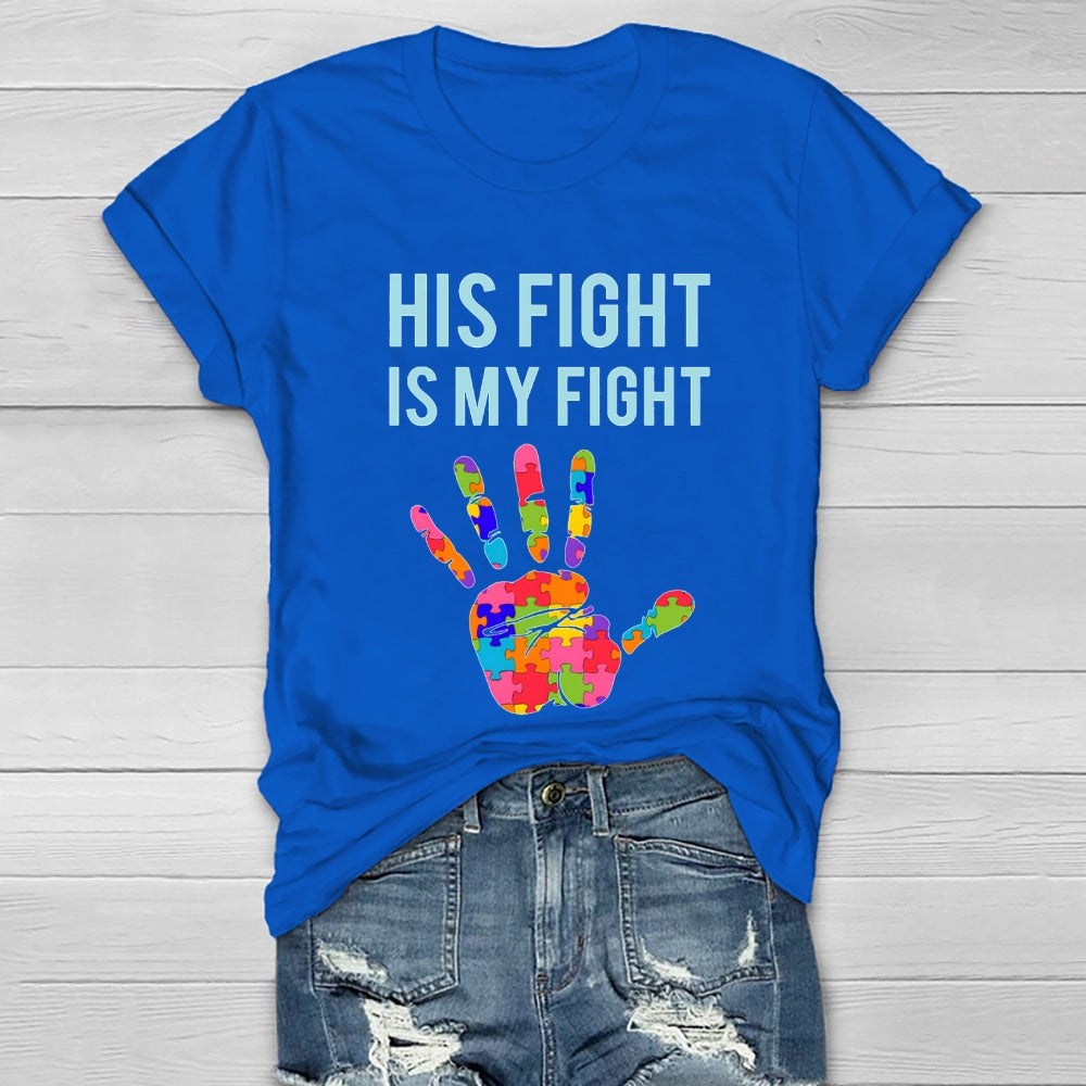 His Fight Is My Fight All Cancer Awareness Healthwear T-shirt