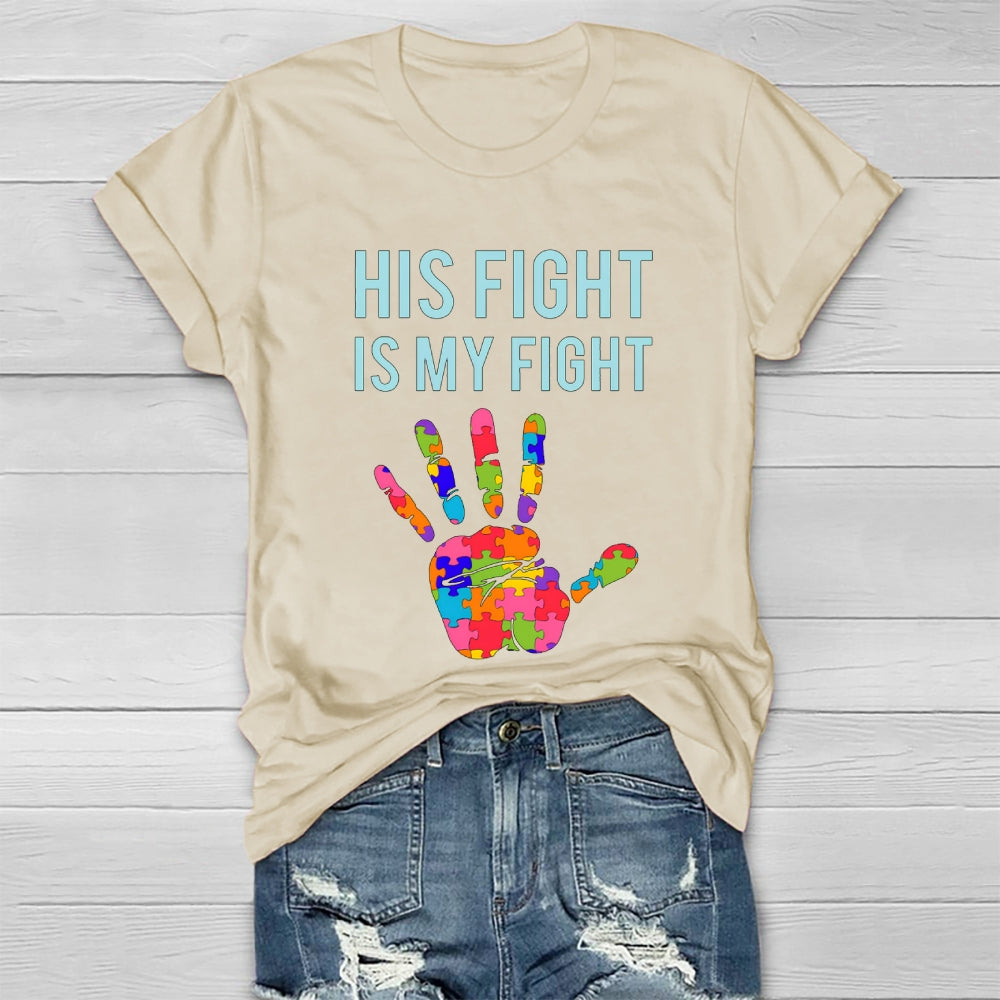 His Fight Is My Fight All Cancer Awareness Healthwear T-shirt