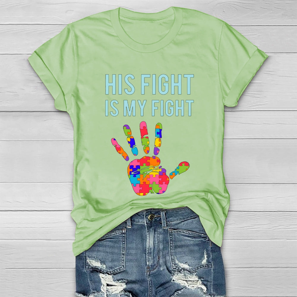 His Fight Is My Fight All Cancer Awareness Healthwear T-shirt