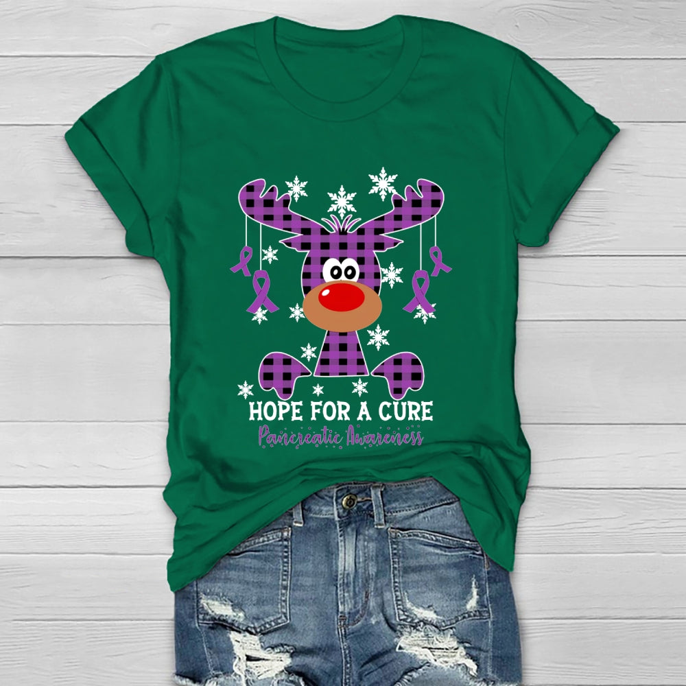 Hope For A Cure Pancreatic Cancer Awareness Healthwear T-shirt