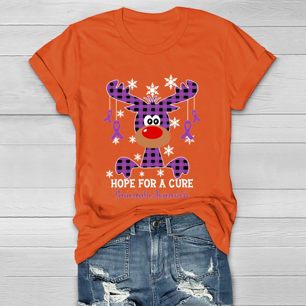 Hope For A Cure Pancreatic Cancer Awareness Healthwear T-shirt