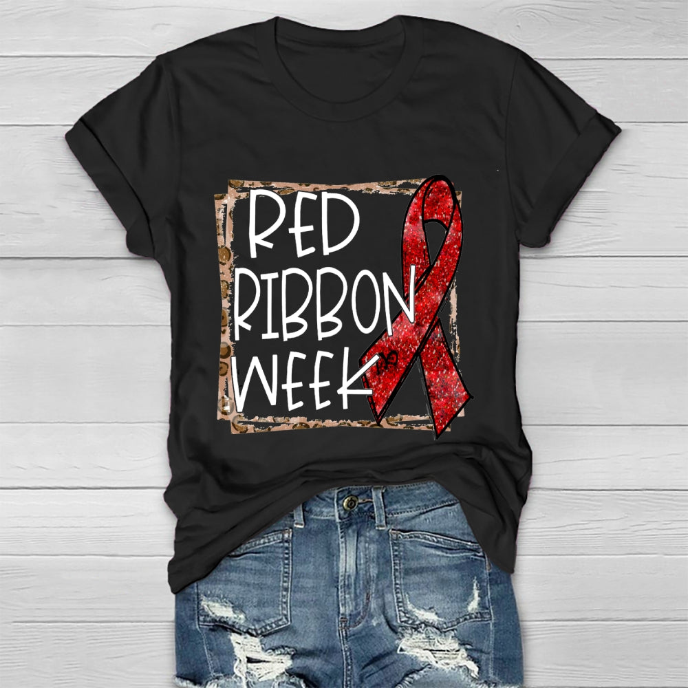 Red Ribbon Week Healthwear T-shirt