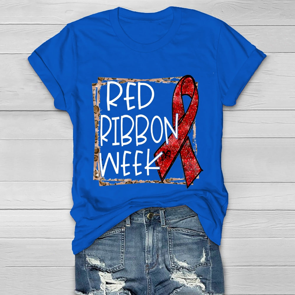 Red Ribbon Week Healthwear T-shirt