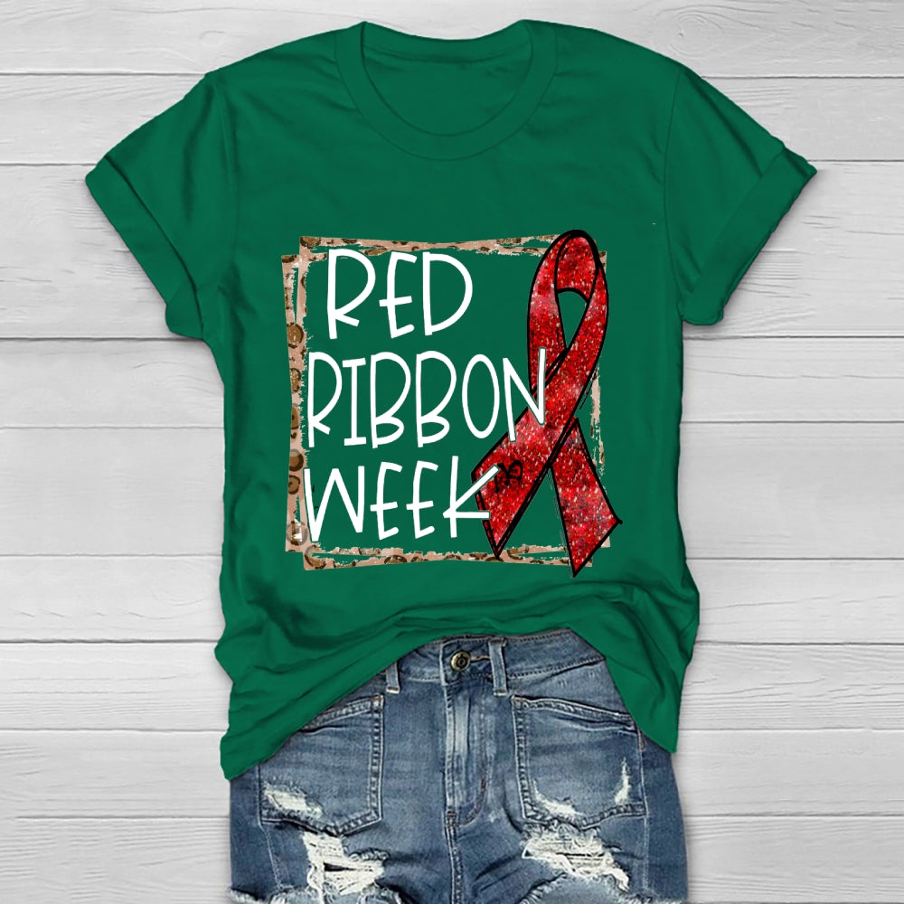 Red Ribbon Week Healthwear T-shirt