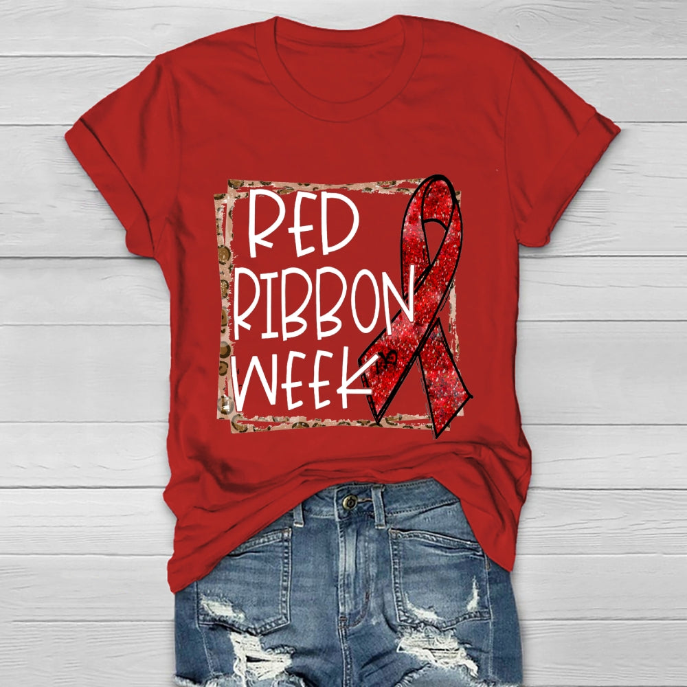 Red Ribbon Week Healthwear T-shirt