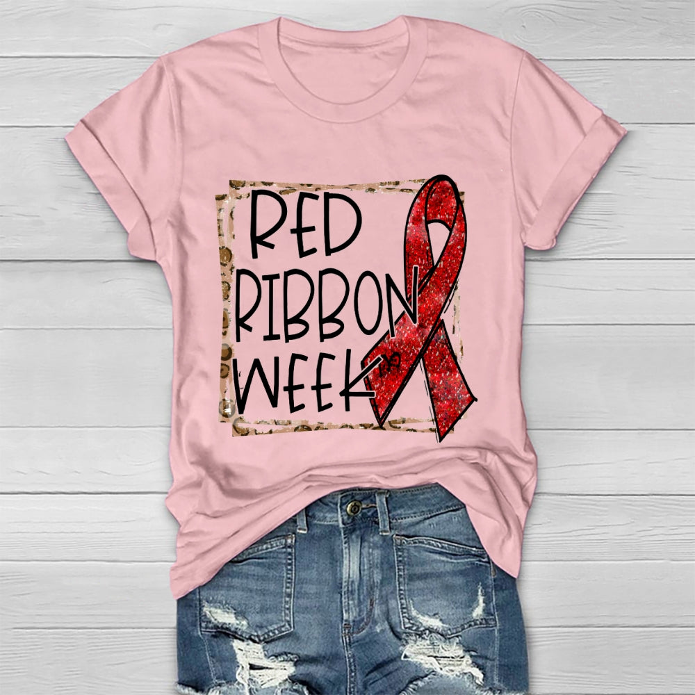 Red Ribbon Week Healthwear T-shirt