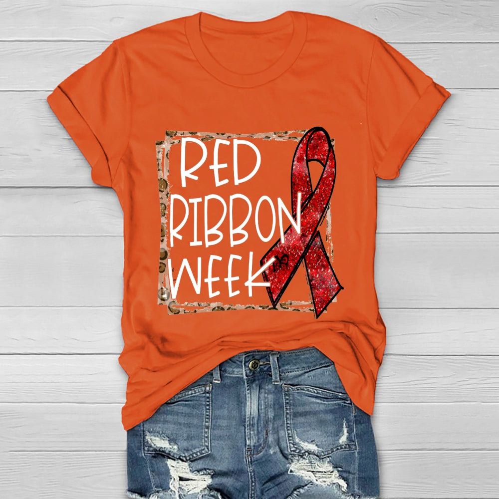 Red Ribbon Week Healthwear T-shirt