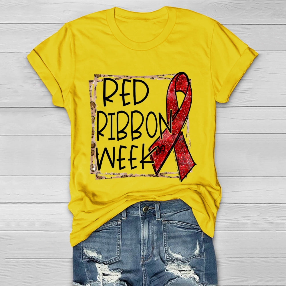 Red Ribbon Week Healthwear T-shirt