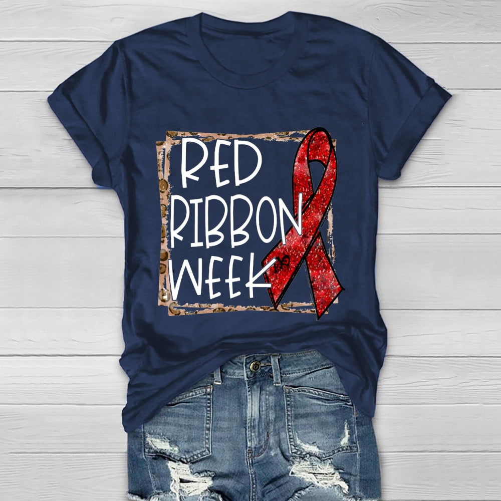 Red Ribbon Week Healthwear T-shirt