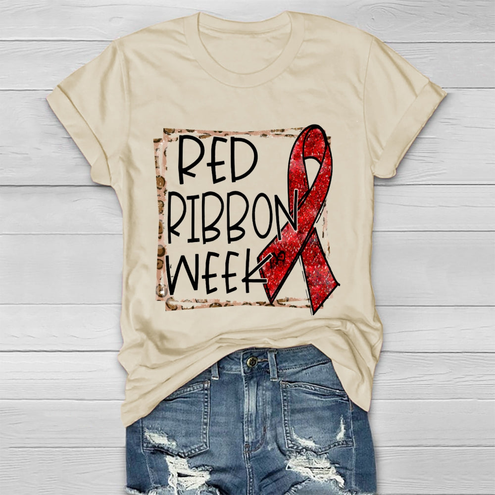 Red Ribbon Week Healthwear T-shirt