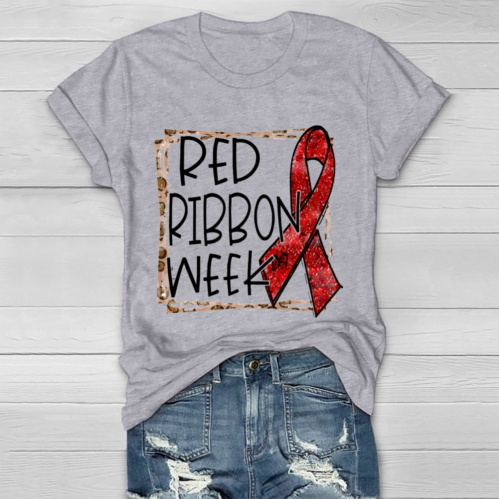Red Ribbon Week Healthwear T-shirt