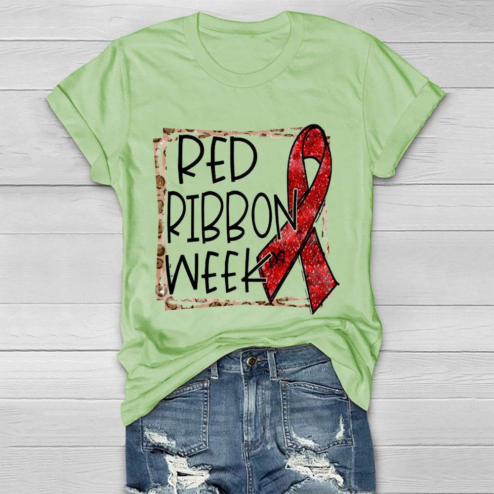 Red Ribbon Week Healthwear T-shirt
