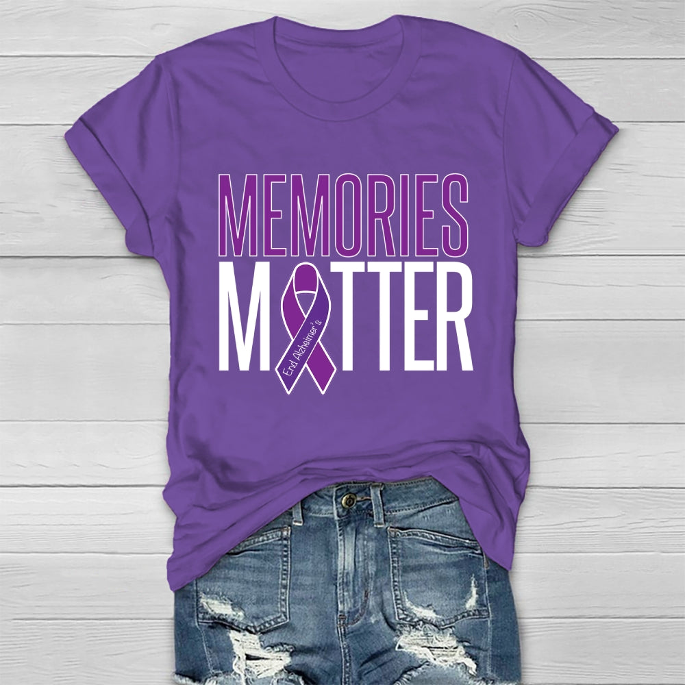 Memories Matter Alzheimers Awareness  Healthwear T-shirt