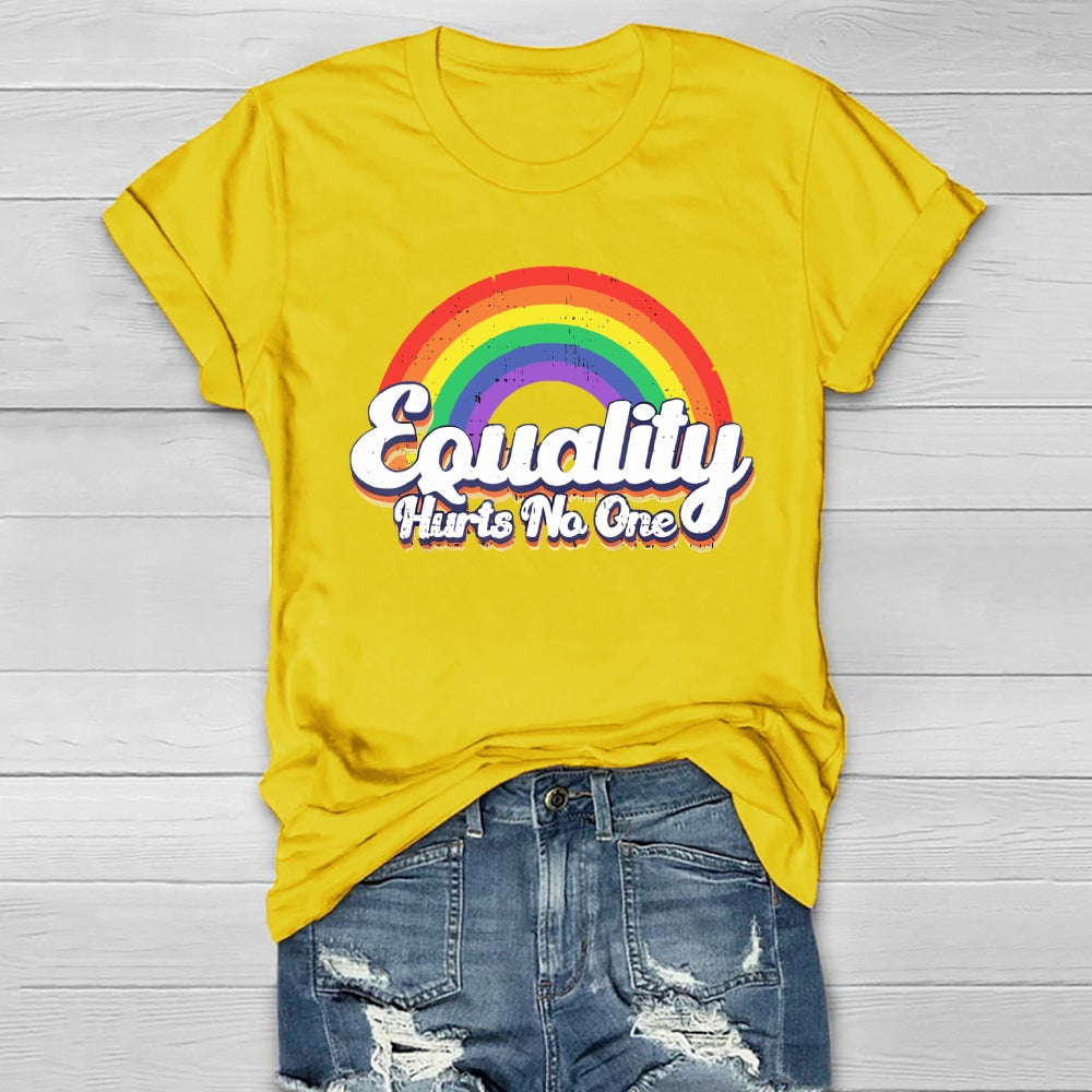 Equality Hurts No One Rainbow Healthwear T-shirt
