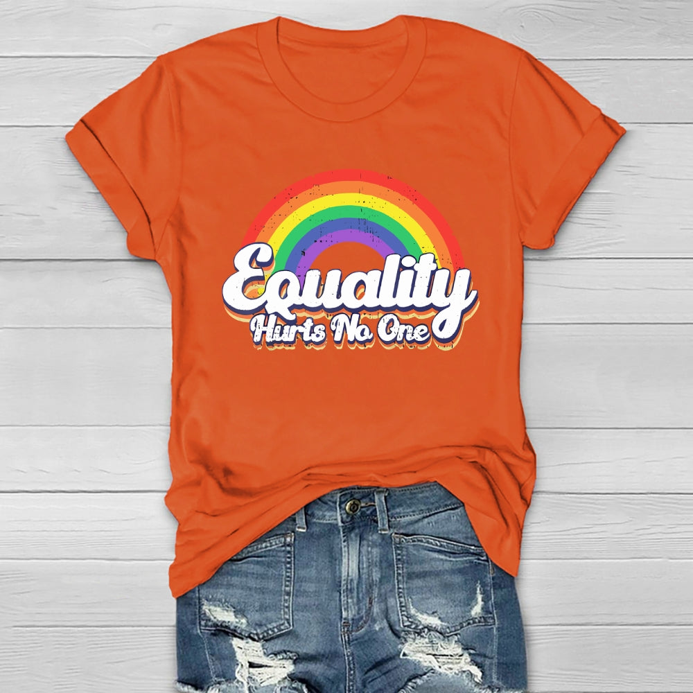 Equality Hurts No One Rainbow Healthwear T-shirt