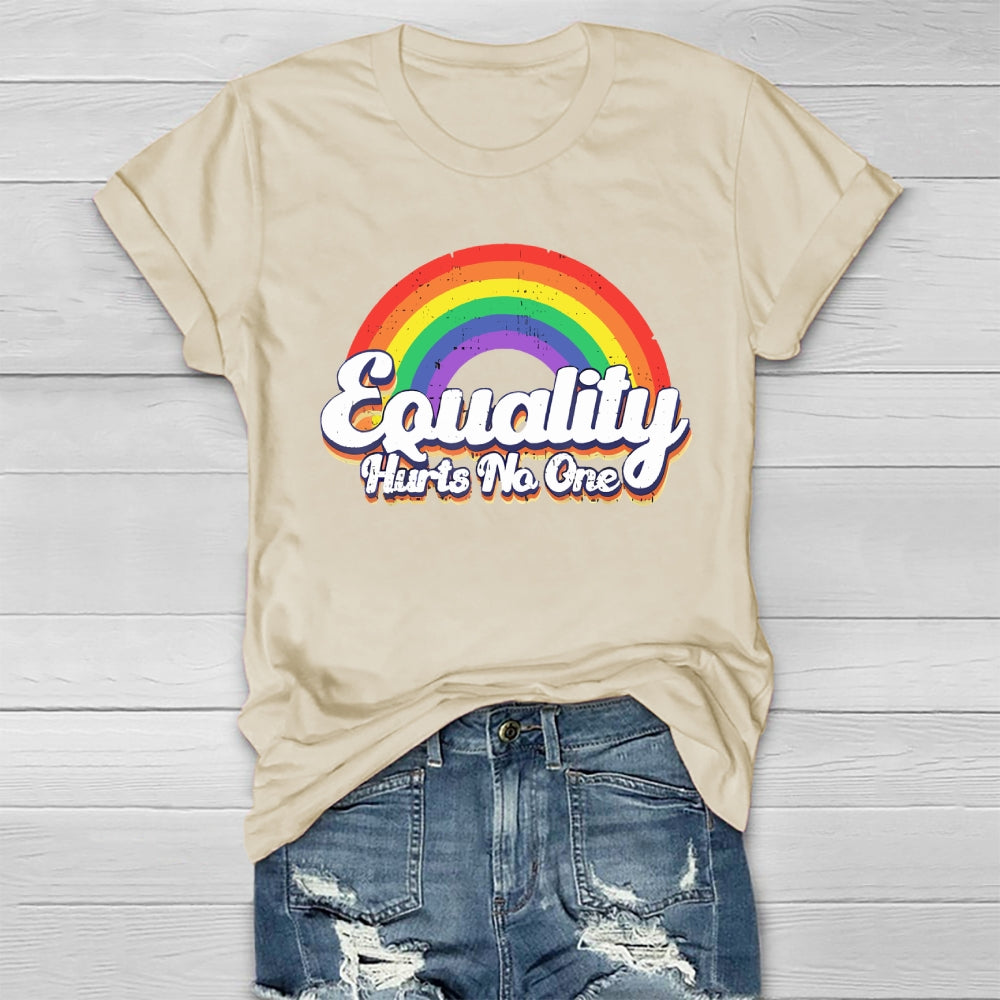 Equality Hurts No One Rainbow Healthwear T-shirt