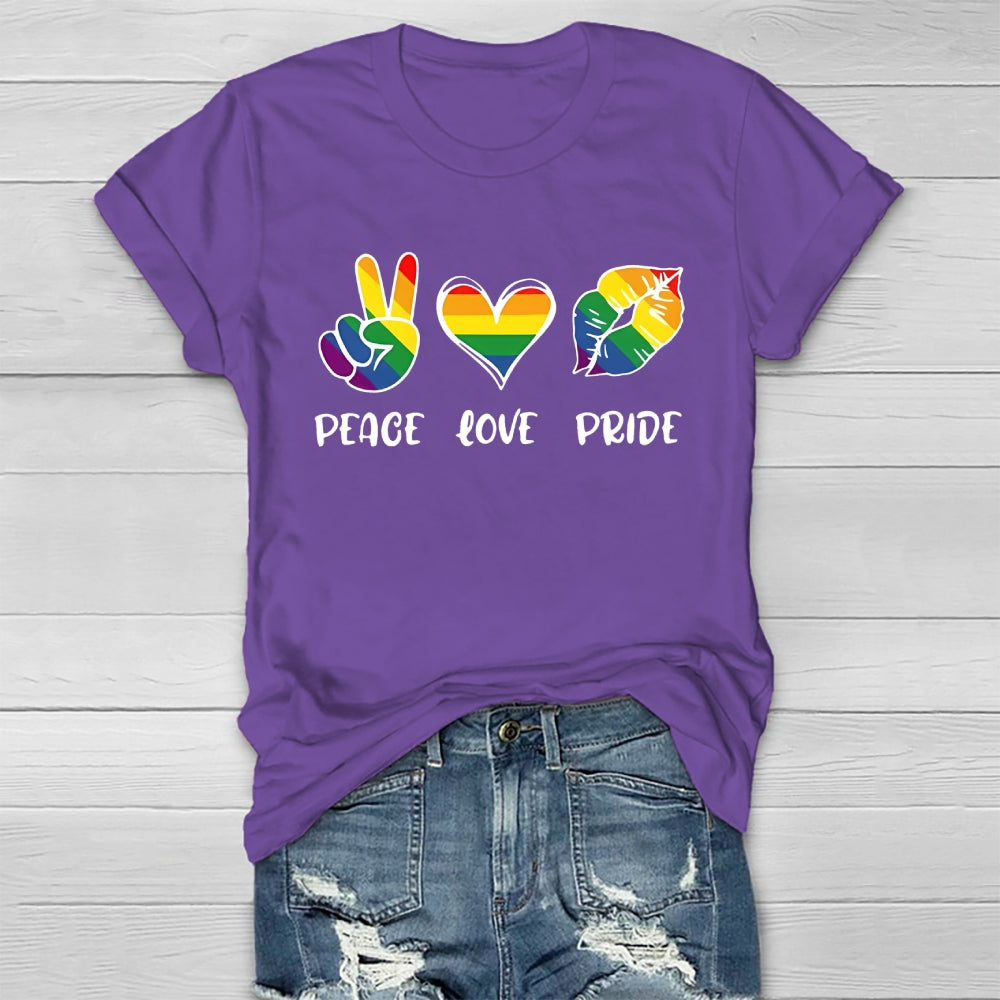 Peace Love Pride  Healthwear T-shirt