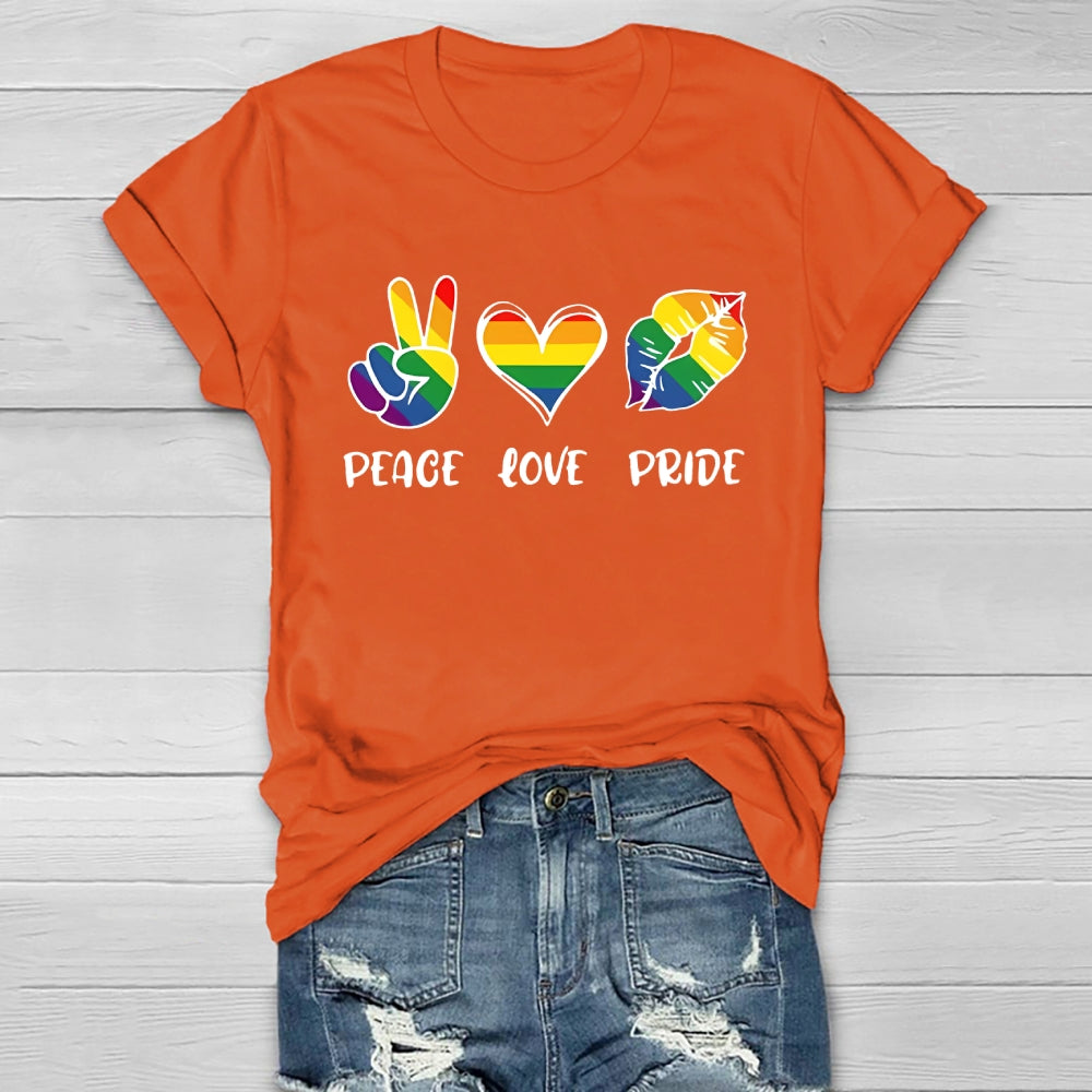 Peace Love Pride  Healthwear T-shirt