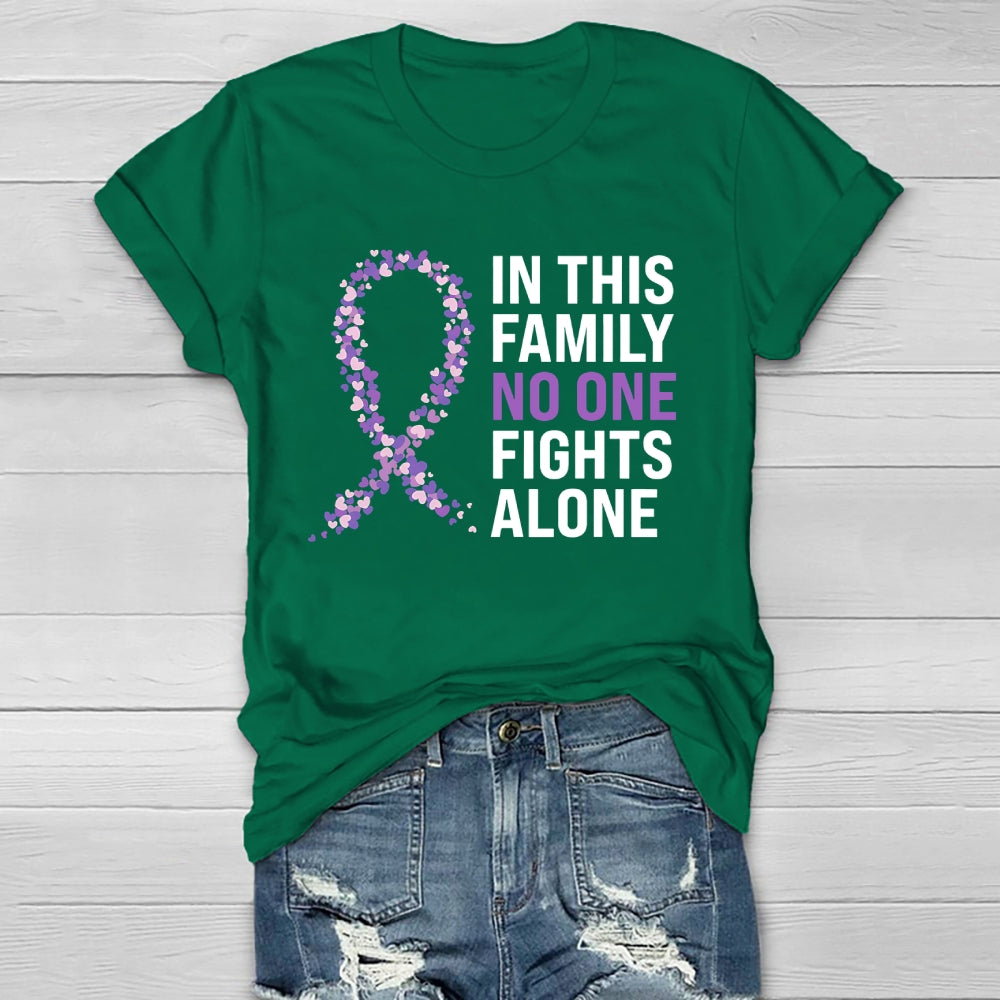 In This Family No One Fights Alone Healthwear T-shirt