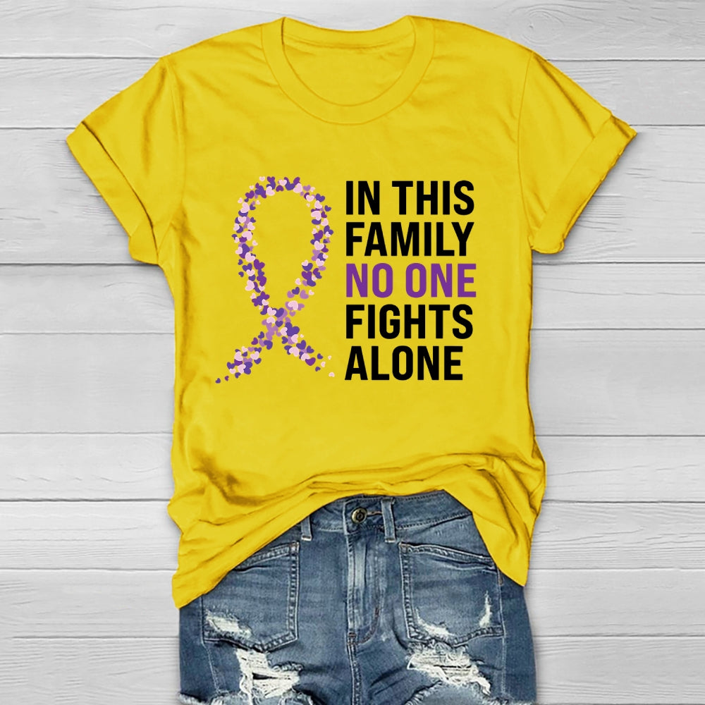 In This Family No One Fights Alone Healthwear T-shirt