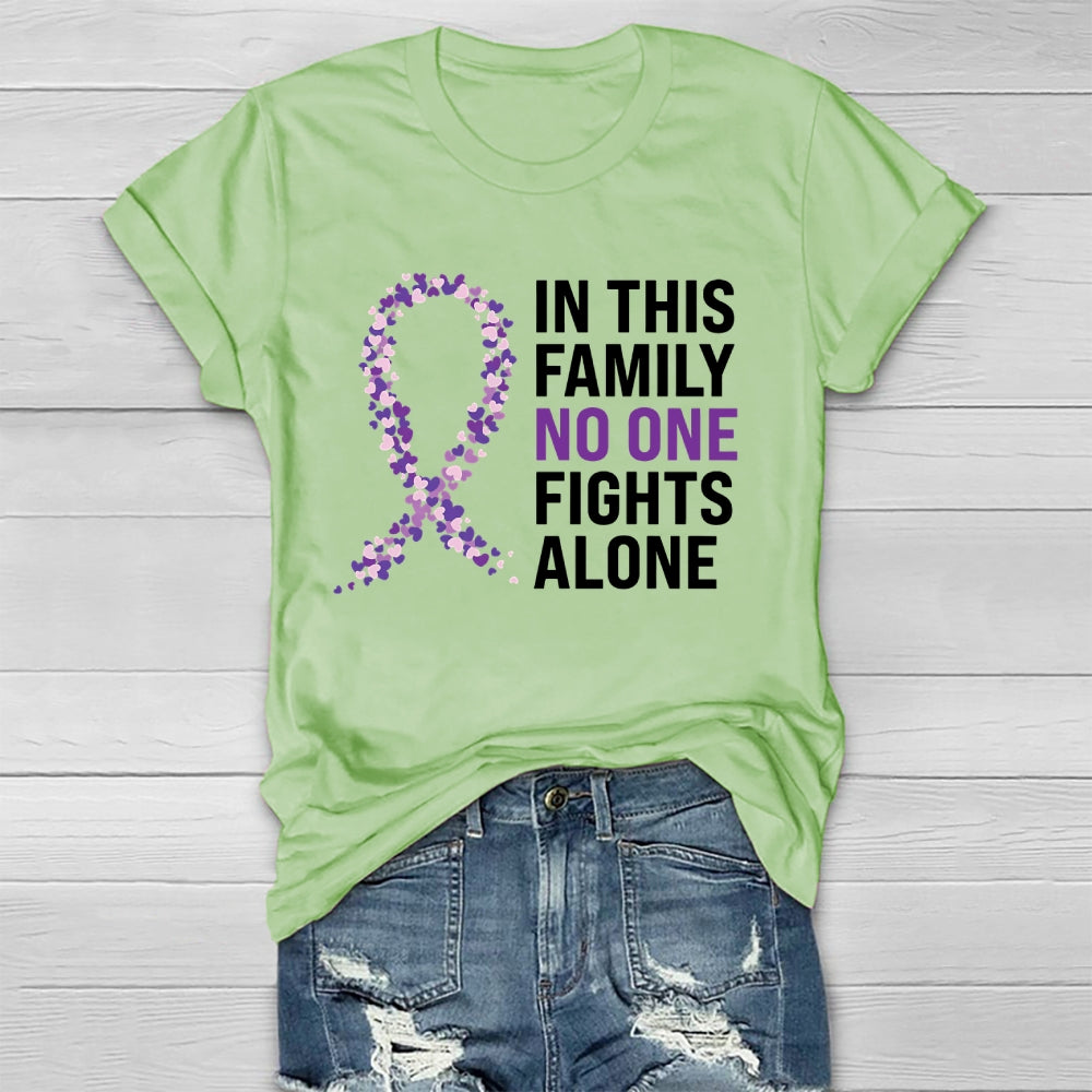 In This Family No One Fights Alone Healthwear T-shirt