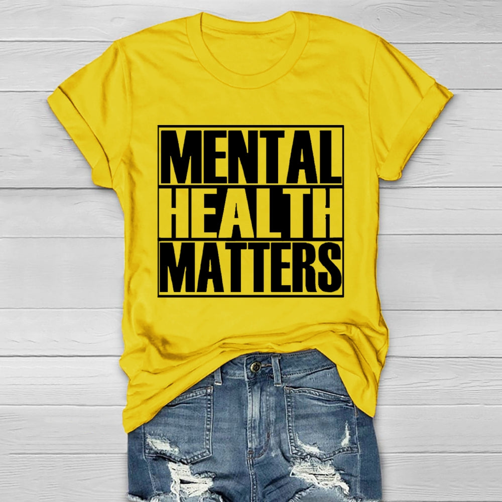 Mental Health Matters Letters Healthwear T-shirt