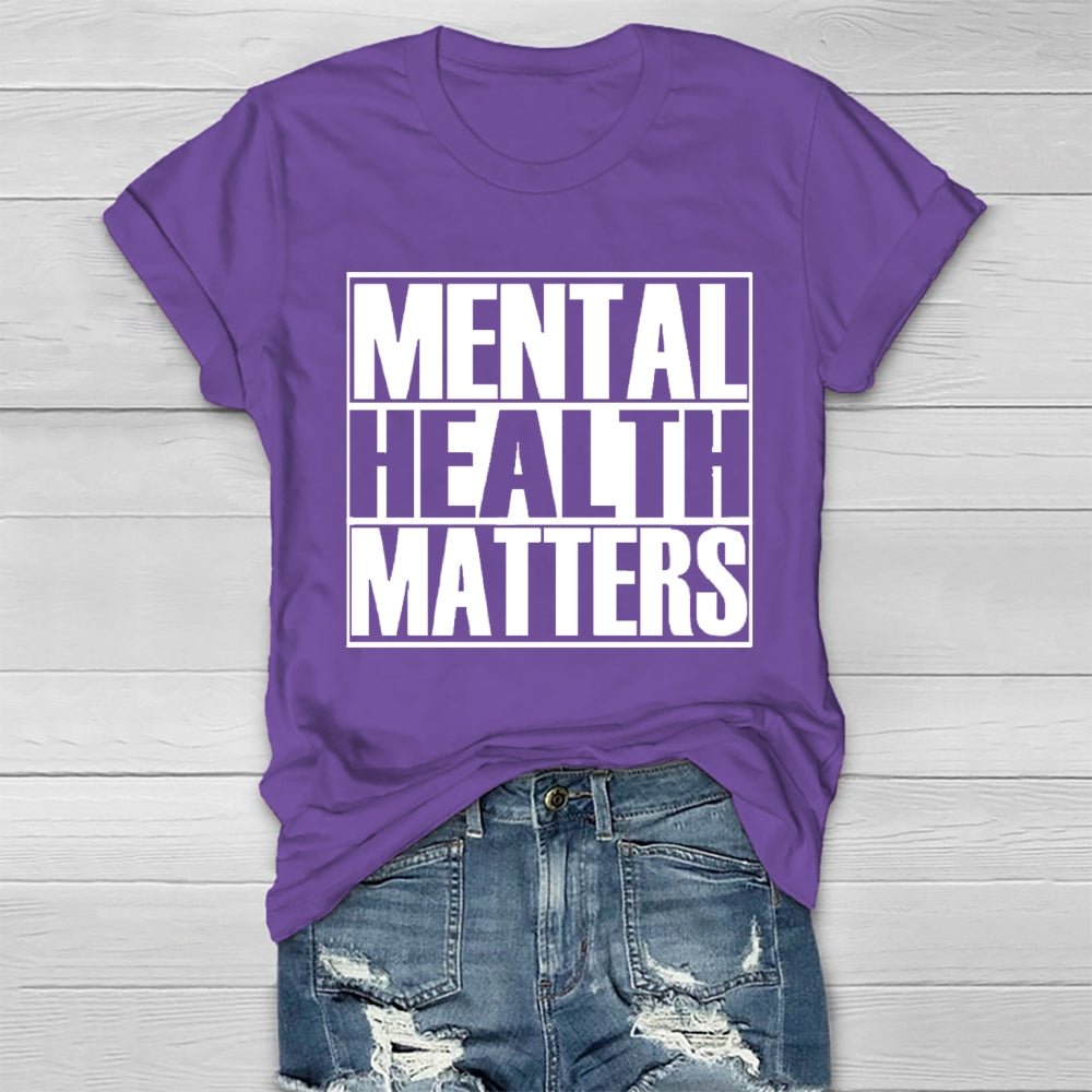 Mental Health Matters Letters Healthwear T-shirt